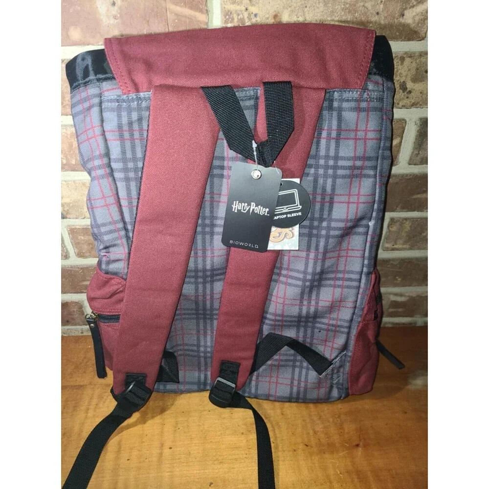 Plaid Harry Potter Rucksack Backpack Hufflepuff Gryffindor Wisdom Learning Wit